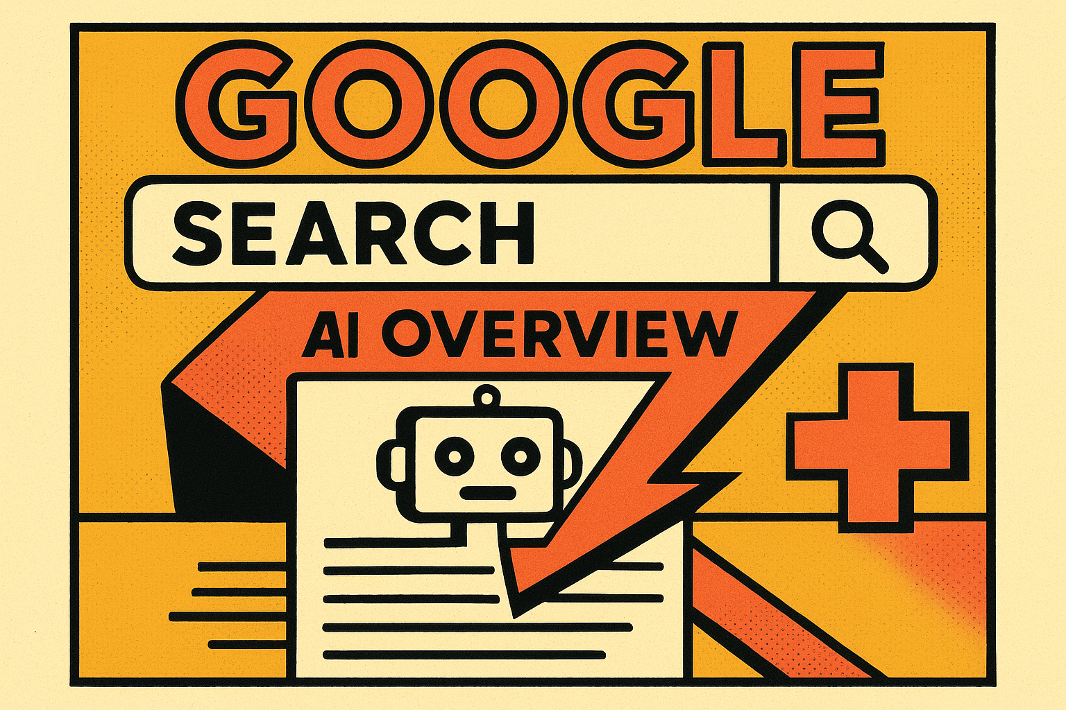 Google AI Overview crushing healthcare organic traffic illustration