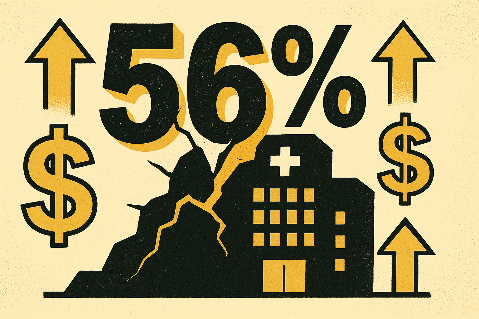 Patient acquisition cost data visualization showing 56% increase since 2022